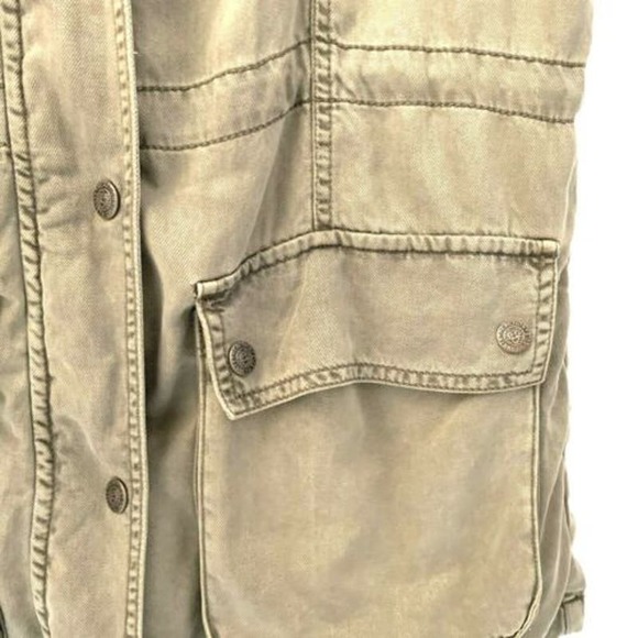 Kenneth Cole Military Green Hooded Sleeveless Vest Size Small - Picture 4 of 7